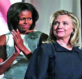 The convention organized by Hilary-Michel women | हिलरी-मिशेल या महिलांनी गाजवलेले अधिवेशन