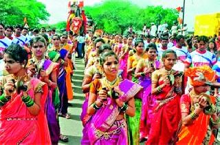The installation of Shani Samaj in Jowke Vani | जऊळके वणी येथे शनिमहाराजांची प्रतिष्ठापना