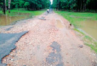 Major three-way drought | प्रमुख तिन्ही मार्गाची दुरवस्था