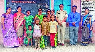 ..If children have been admitted to the school | ..अन् मुलांना केले शाळेत दाखल