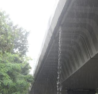 Lalbagh bridge leak, Ganesh worshipers have inconvenience | लालबाग पुलाला गळती, गणेशभक्तांची होतेय गैरसोय Lalbagh bridge leak, Ganesh worshipers have inconvenience | लालबाग पुलाला गळती, गणेशभक्तांची होतेय गैरसोय