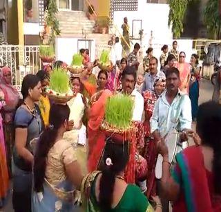 VIDEO: The Tej festival celebrated in Banjara community in Washim | VIDEO : वाशिममध्ये बंजारा समाजातील तीज उत्सवाची सांगता