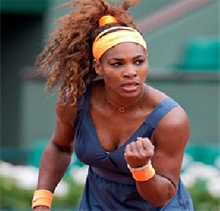 Serena Williams's winning salute | सेरेना विलियम्सची विजयी सलामी Serena Williams's winning salute | सेरेना विलियम्सची विजयी सलामी