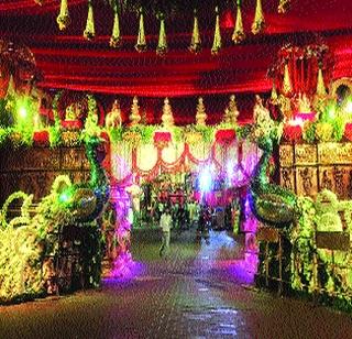 Foreign floral decoration at Bapapa Parva | बाप्पाच्या चरणी विदेशी फुलांची सजावट Foreign floral decoration at Bapapa Parva | बाप्पाच्या चरणी विदेशी फुलांची सजावट