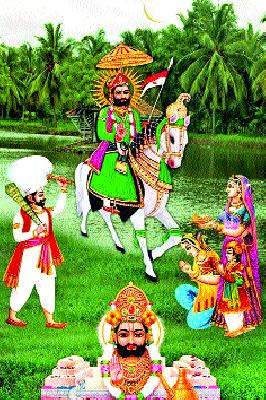 Ramdevji Baba temple at Dnyami festival in Janori | जानोरी येथील रामदेवजी बाबा मंदिरात दशमी उत्सव