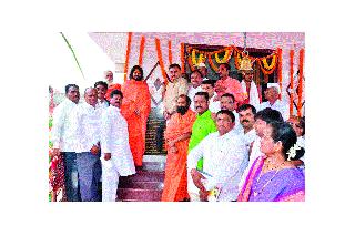 The installation of the statue of Durgamata at Lasalgaon | लासलगाव येथे दुर्गामाता मूर्तीची प्रतिष्ठापना The installation of the statue of Durgamata at Lasalgaon | लासलगाव येथे दुर्गामाता मूर्तीची प्रतिष्ठापना