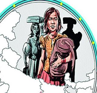 Rangoli child from typhoon rape | रांगोळीतून बाल अत्याचारविरोधी मुद्रा Rangoli child from typhoon rape | रांगोळीतून बाल अत्याचारविरोधी मुद्रा