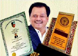 Ravindra Sapkal has been awarded honorary doctorate degree by Victoria Global University | रवींद्र सपकाळ यांना व्हिक्टोरिया ग्लोबल विद्यापीठातर्फे मानद डॉक्टरेट पदवी प्रदान Ravindra Sapkal has been awarded honorary doctorate degree by Victoria Global University | रवींद्र सपकाळ यांना व्हिक्टोरिया ग्लोबल विद्यापीठातर्फे मानद डॉक्टरेट पदवी प्रदान