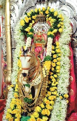 Pooja of Ambabai's Shailaputmata | अंबाबाईची शैलपुत्रीमाता रूपात पूजा Pooja of Ambabai's Shailaputmata | अंबाबाईची शैलपुत्रीमाता रूपात पूजा