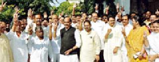 Congress, Senna nomination for Legislative Council | विधान परिषदेसाठी काँग्रेस, सेनेचे नामांकन