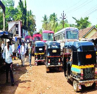 Traffic hazard Mhasalekar Haraan | वाहतूक कोंडीने म्हसळेकर हैराण