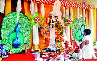 Jagatdhattri Puja Festival ceremony | जगतधात्री पूजा उत्सव सोहळा Jagatdhattri Puja Festival ceremony | जगतधात्री पूजा उत्सव सोहळा