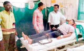 C-60 police squad commander injured in accident | सी-६० पोलीस पथकाचा कमांडर अपघातात जखमी