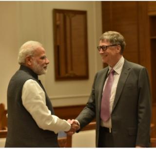 Modi's bold decision to break the ballot: Bill Gatesani mentions 'mind's talk' | नोटाबंदीचा मोदींचा धाडसी निर्णय - बिल गेट्सनी मांडली 'मन की बात' Modi's bold decision to break the ballot: Bill Gatesani mentions 'mind's talk' | नोटाबंदीचा मोदींचा धाडसी निर्णय - बिल गेट्सनी मांडली 'मन की बात'