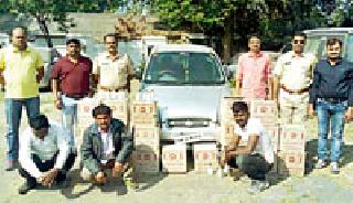 Drugs seized for the elections were seized | निवडणुकीकरिता आलेला दारूसाठा जप्त