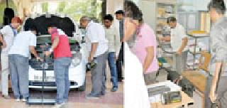 Threatens to blow up District Kacheri bomb | जिल्हा कचेरी बॉम्बने उडविण्याची धमकी Threatens to blow up District Kacheri bomb | जिल्हा कचेरी बॉम्बने उडविण्याची धमकी