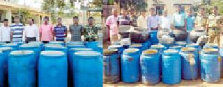 Four lakh liquor seized in Ashti and Aappali | आष्टी व आलापल्लीत चार लाखांची दारू जप्त