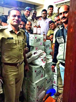 Print on fake liquor factory | बनावट मद्यनिर्मिती कारखान्यावर छापा