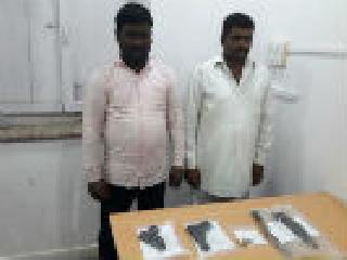 8 live cartridges seized with two pistols in Solapur | सोलापूरात दोन गावठी पिस्तूलसह आठ जिवंत काडतुसे जप्त