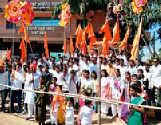 Celebrating Shiv Jayanti with Blind Students | अंध विद्यार्थ्यांसोबत शिवजयंती साजरी