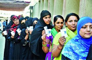 The percentage of votes increased in the city | शहरात मतांचा टक्का वाढला The percentage of votes increased in the city | शहरात मतांचा टक्का वाढला