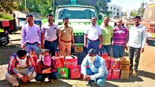Unauthorized liquor seized | निफाडलगत मद्याचा अवैध साठा जप्त