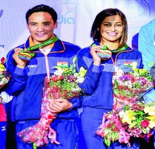 Brilliant performance of the mixed team | मिश्र टीमची चमकदार कामगिरी