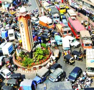 Speedbreaker to drive traffic crunch | वाहतूक कोंडी फोडण्याच्या इच्छाशक्तीला स्पीडब्रेकर Speedbreaker to drive traffic crunch | वाहतूक कोंडी फोडण्याच्या इच्छाशक्तीला स्पीडब्रेकर