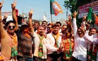 The victory of the BJP's victory | भाजपच्या विजयाचा जल्लोष