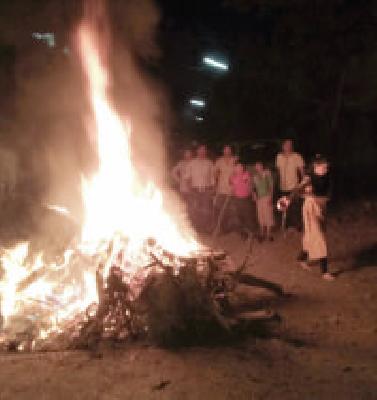 Holika combustion ... | होलिका दहन...