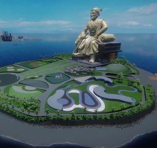 The proposal to increase Shivammakar, height up to 210 meters, to overcome China's Buddha | चीनच्या बुद्धावर मात करणार शिवस्मारक, 210 मीटरपर्यंत उंची वाढवण्याचा प्रस्ताव The proposal to increase Shivammakar, height up to 210 meters, to overcome China's Buddha | चीनच्या बुद्धावर मात करणार शिवस्मारक, 210 मीटरपर्यंत उंची वाढवण्याचा प्रस्ताव