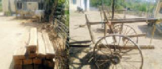 1 lakh 94 thousand snakes were seized with Baldandi at Sirkonda | सिरकोंडा येथे बैलबंडीसह १ लाख ९४ हजारांचे सागवान जप्त 1 lakh 94 thousand snakes were seized with Baldandi at Sirkonda | सिरकोंडा येथे बैलबंडीसह १ लाख ९४ हजारांचे सागवान जप्त