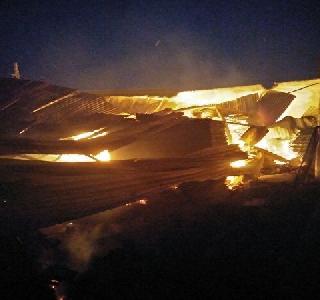 Fire in company of Mussalgaon MIDC in Sinnar | सिन्नरमधील मुसळगाव एमआयडीसीतील कंपनीला आग