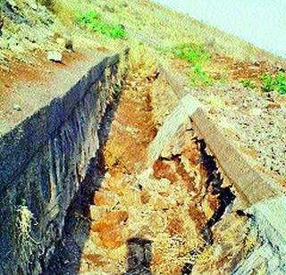 Canal works disproportionate | कालव्याची कामे निकृष्ट Canal works disproportionate | कालव्याची कामे निकृष्ट