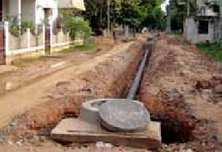 Underground drainage scheme | भुयारी गटार योजना थंडबस्त्यात Underground drainage scheme | भुयारी गटार योजना थंडबस्त्यात