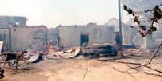 Fire on the house of Dhanoli Road | धानोली मार्गावरील घराला आग Fire on the house of Dhanoli Road | धानोली मार्गावरील घराला आग