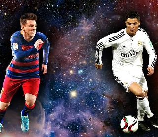 Ronaldovers became Messi heavy, in the last few seconds, the goal was scored | रोनाल्डोवर मेस्सी ठरला भारी, शेवटच्या काही सेकंदांमध्ये केला गोल Ronaldovers became Messi heavy, in the last few seconds, the goal was scored | रोनाल्डोवर मेस्सी ठरला भारी, शेवटच्या काही सेकंदांमध्ये केला गोल