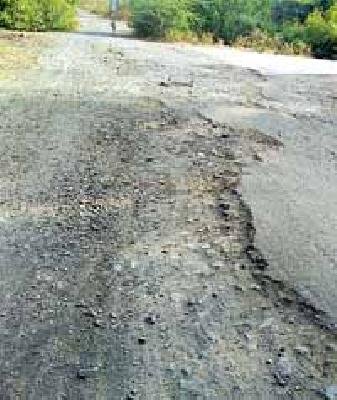 Road to the government colony | शासकीय वसाहतीतील रस्त्यांची दैना