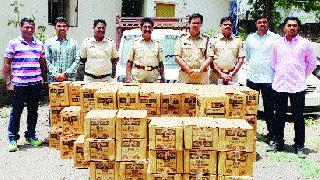 Soldiers of Malegaon country liquor seized | मालेगावी देशी दारूचा साठा जप्त Soldiers of Malegaon country liquor seized | मालेगावी देशी दारूचा साठा जप्त