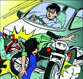 One killed and two injured in a motorcycle accident at Paras | पारस येथे मोटारसायकल अपघातात एक ठार, दोघे जखमी One killed and two injured in a motorcycle accident at Paras | पारस येथे मोटारसायकल अपघातात एक ठार, दोघे जखमी