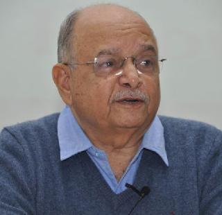 The last message in the mourning atmosphere of Bhishmraj Bam | भीष्मराज बाम यांना शोकाकुल वातावरणात अखेरचा निरोप