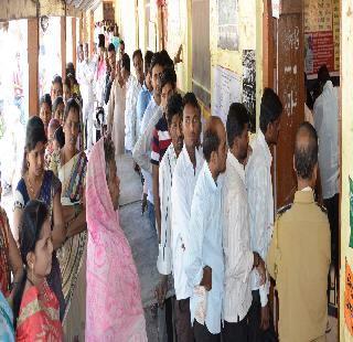 Navasa Nagar Panchayat elections; 50 percent polling till noon | नेवासा नगरपंचायत निवडणूक; दुपारपर्यंत ५० टक्के मतदान Navasa Nagar Panchayat elections; 50 percent polling till noon | नेवासा नगरपंचायत निवडणूक; दुपारपर्यंत ५० टक्के मतदान