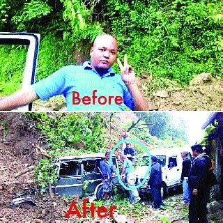 During the removal of selfies the turbulence began to collapse | सेल्फी काढताना दरडी कोसळू लागल्या