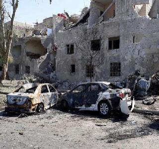 Dangerous car explosion in Damascus; 20 killed | डमास्कसमध्ये भीषण कार स्फोट; 20 ठार Dangerous car explosion in Damascus; 20 killed | डमास्कसमध्ये भीषण कार स्फोट; 20 ठार