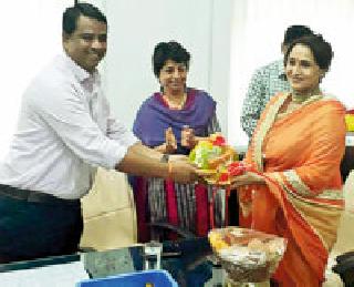 Nishigandha will be heading towards ZP Education Department's 'All-rounder' | निशीगंधा वाड होणार जि.प. शिक्षण विभागाच्या ‘सदिच्छादूत’ Nishigandha will be heading towards ZP Education Department's 'All-rounder' | निशीगंधा वाड होणार जि.प. शिक्षण विभागाच्या ‘सदिच्छादूत’