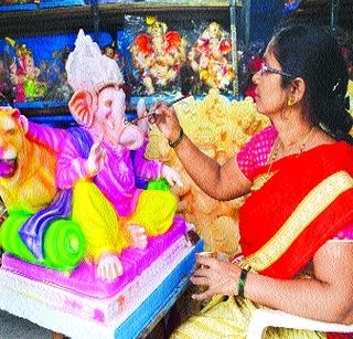 Ganesh Bappa came to GST's 'Vighan' | गणपती बाप्पावरही आले जीएसटीचे ‘विघ्न’ Ganesh Bappa came to GST's 'Vighan' | गणपती बाप्पावरही आले जीएसटीचे ‘विघ्न’