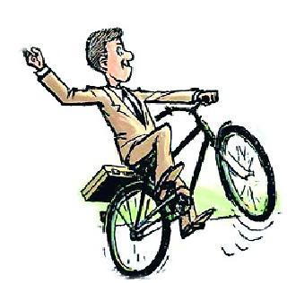 Officers-employees on one cycle 'cycle'! | अधिकारी-कर्मचारी एक दिवस ‘सायकल’वर ! Officers-employees on one cycle 'cycle'! | अधिकारी-कर्मचारी एक दिवस ‘सायकल’वर !