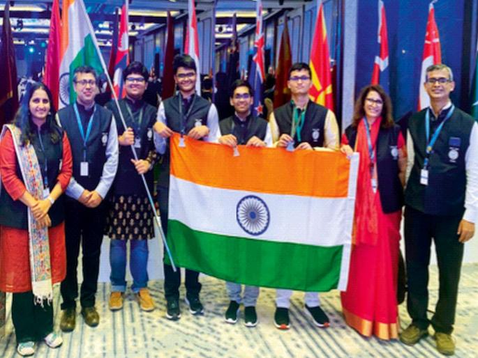 India wins four medals in the Olympiad; Jalgaon's Devesh and Hyderabad's Sandeep win gold | ऑलिम्पियाडमध्ये भारताला चार पदके; जळगावचा देवेश आणि हैदराबादच्या संदीपला सुवर्ण India wins four medals in the Olympiad; Jalgaon's Devesh and Hyderabad's Sandeep win gold | ऑलिम्पियाडमध्ये भारताला चार पदके; जळगावचा देवेश आणि हैदराबादच्या संदीपला सुवर्ण