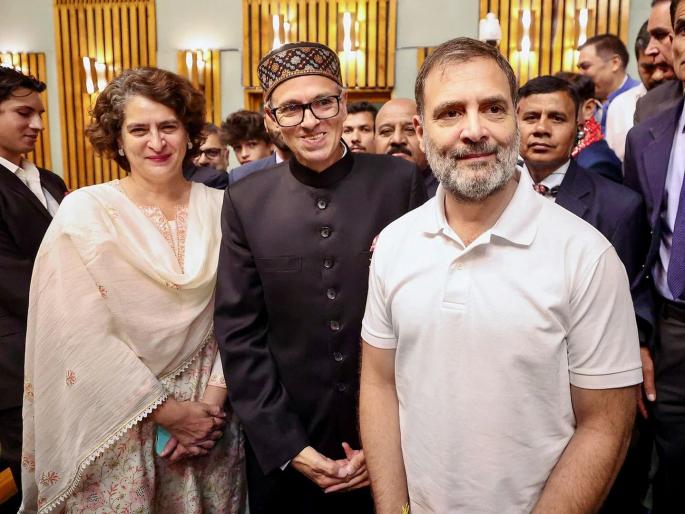 No Congress face in Omar Abdullah cabinet in Jammu Kashmir, Congress out of power formation | जम्मू काश्मीरमध्ये बिघडला 'इंडिया' आघाडीचा खेळ; सत्तास्थापनेत काँग्रेस बाहेर No Congress face in Omar Abdullah cabinet in Jammu Kashmir, Congress out of power formation | जम्मू काश्मीरमध्ये बिघडला 'इंडिया' आघाडीचा खेळ; सत्तास्थापनेत काँग्रेस बाहेर