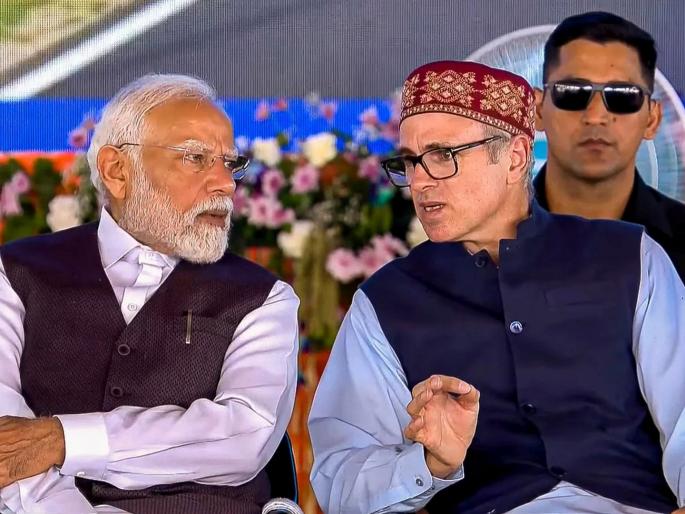 Omar Abdullah said I have been demoted seized the opportunity at the event to flag off Vande Bharat, made a big demand | 'माझं तर डिमोशन झालं...!'; वंदे भारतला हिरवा झेंडा दाखवण्याच्या कार्यक्रमात ओमर अब्दुल्लांनी संधी साधली, केली मोठी मागणी Omar Abdullah said I have been demoted seized the opportunity at the event to flag off Vande Bharat, made a big demand | 'माझं तर डिमोशन झालं...!'; वंदे भारतला हिरवा झेंडा दाखवण्याच्या कार्यक्रमात ओमर अब्दुल्लांनी संधी साधली, केली मोठी मागणी
